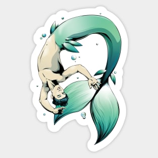 Playful Merman Sticker